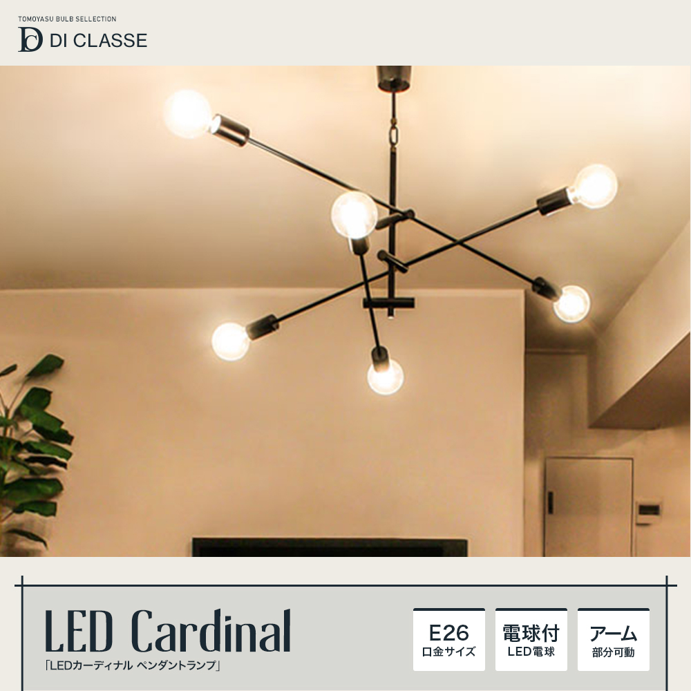 Barocco LED Cardinal pendant lamp LEDカーディナル ペンダントランプ ブラック