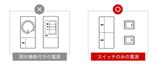 AXCIS灯具調光について