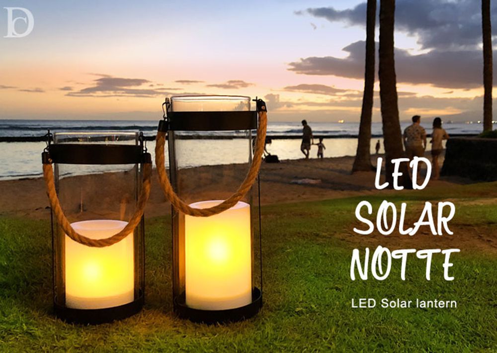 おしゃれ照明DI CLASSE Home Accessory「LED Solar lantern Notte S LED ソーラーランタン」