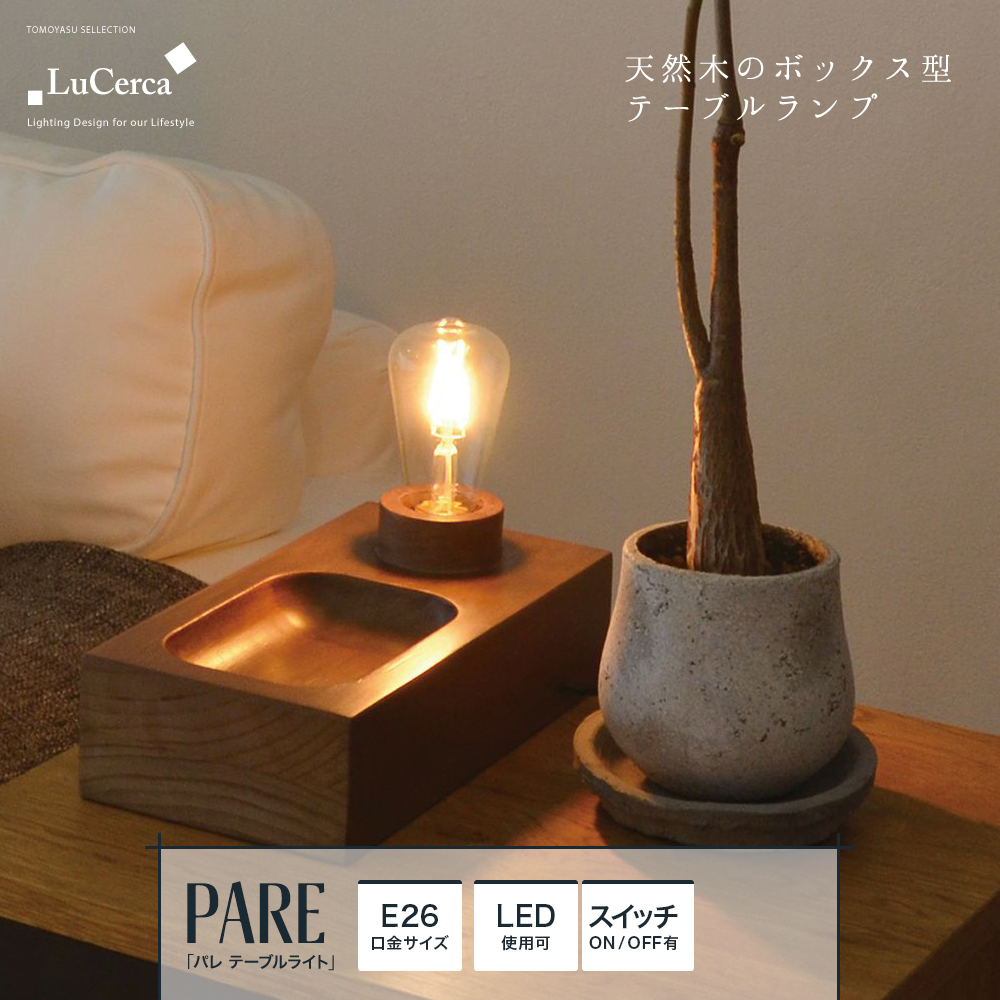 PARE パレ テーブルライト LEDレトロエジソン球付き