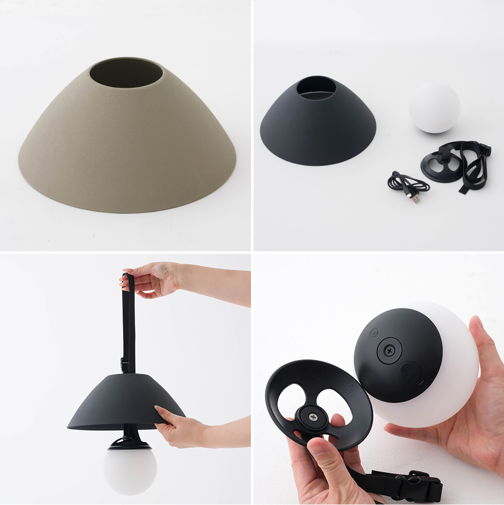 アウトドアコニカルポータブルペンダントランプ「Malm（マルム）」詳細